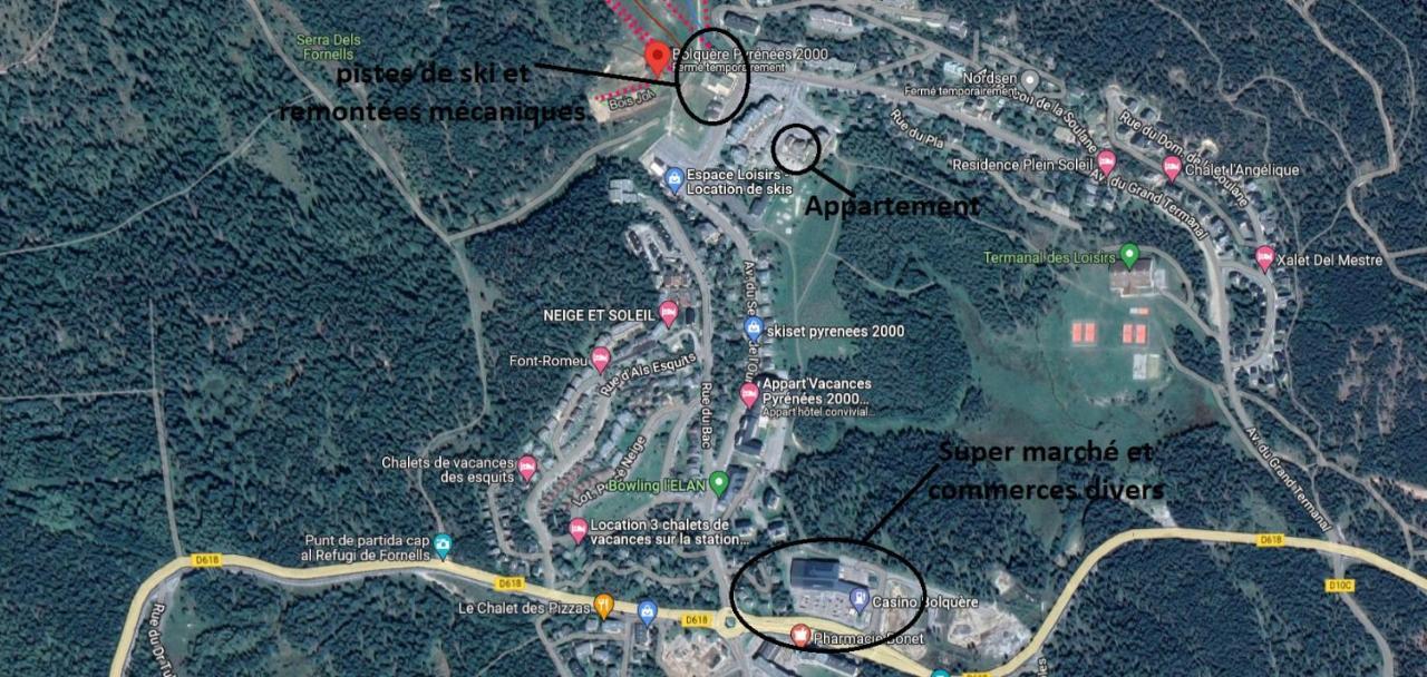 Apt Confortable Au Pied Des Pistes Et De La Foret Bolquere Pyrenees 2000 Exteriör bild